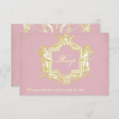 ジョージアナ（ピーオニーピンク） ぜひご参加ください 招待状 (正面/裏面)