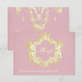 ジョージアナ（ピーオニーピンク） 招待状 (正面/裏面)