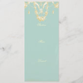 ジョージアナ(マリー・アントワネットブルー)メニュー メニュー (裏面)