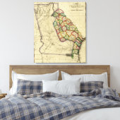 ジョージアパノラママップジョージア キャンバスプリント (インサイチュ (寝室))