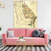 ジョージアパノラママップジョージア キャンバスプリント (インサイチュ (リビング))