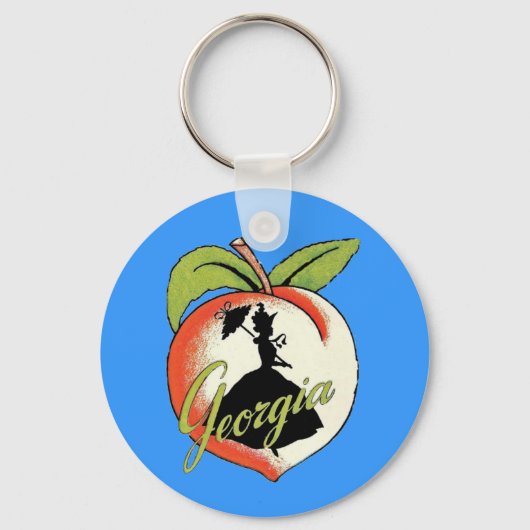 ジョージアピーチキーチェーン キーホルダー (正面)