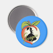 ジョージアピーチヴィンテージサザンレディパラソル マグネット (正面/裏面)