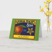 ジョージアピーチ カード (黄色い花)