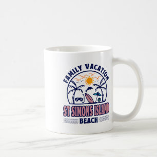 ジョージアファミリーバケーションセントサイモンズアイランドビーチ コーヒーマグカップ