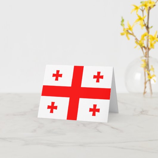 ジョージアフラグ カード (黄色い花)