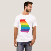 ジョージアプライドストライプの.. Tシャツ (正面フル)