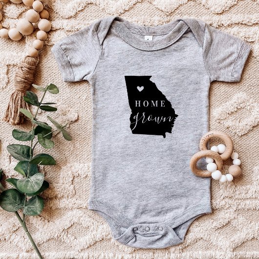 ジョージアホームグロウン州ティー ベビーボディスーツ