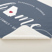 ジョージアホーム州 パーソナライズされた シェルパブランケット (3/4)