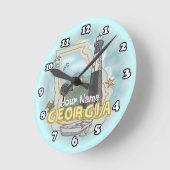 ジョージアライトハウス ラウンド壁時計 (傾斜)