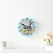 ジョージアライトハウス ラウンド壁時計 (ホーム)