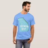 ジョージアルーツアクアグリーン Tシャツ (正面フル)