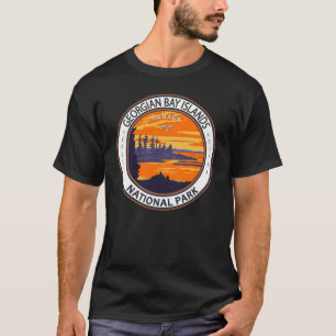 ジョージアンベイ諸島国立公園カナダバッジ Tシャツ