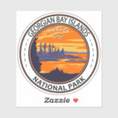 ジョージアンベイ諸島国立公園カナダヴィンテージ シール (シート)