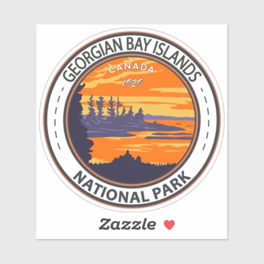 ジョージアンベイ諸島国立公園カナダヴィンテージ シール (シート)