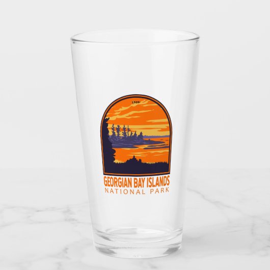 ジョージアンベイ諸島国立公園カナダヴィンテージ タンブラーグラス (正面)