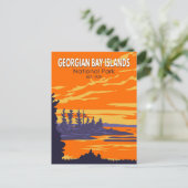 ジョージアンベイ諸島国立公園カナダヴィンテージ ポストカード (スタンド正面)