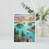 ジョージアンベイ諸島国立公園カナダ ポストカード (スタンド正面)
