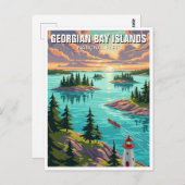ジョージアンベイ諸島国立公園カナダ ポストカード (正面/裏面)