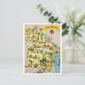 ジョージアヴィンテージの地図 ポストカード (スタンド正面)