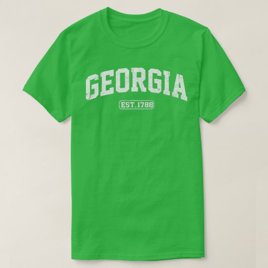 ジョージアヴィンテージ州アスレチックスタイル Tシャツ (デザイン正面)