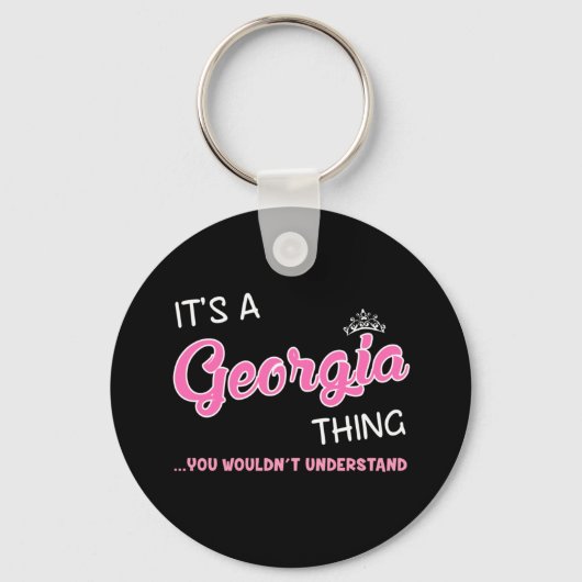 ジョージア人には分からない事だ キーホルダー (正面)