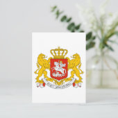 ジョージア公式コートオブアームズ紋章 ポストカード (スタンド正面)