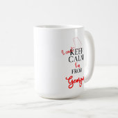 ジョージア出身保では落ち着かない コーヒーマグカップ (正面右)