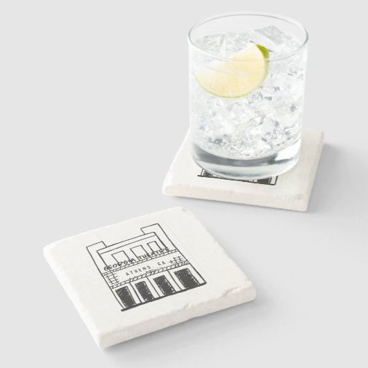 ジョージア劇場 – アテネのランドマーク – コースター (横)