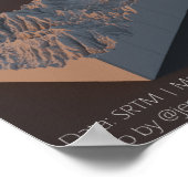 ジョージア北東部の山々 ポスター (角)