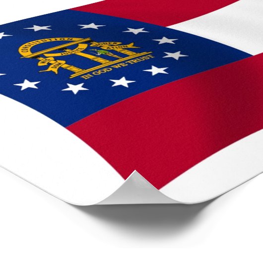 ジョージア国旗のポスタープリント ポスター (角)