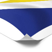 ジョージア国旗のポスタープリント ポスター (角)