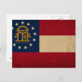 ジョージア国旗ヴィンテージ.png ポストカード (正面/裏面)