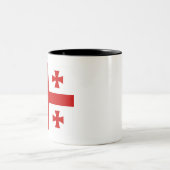 ジョージア国旗 ツートーンマグカップ (中央)