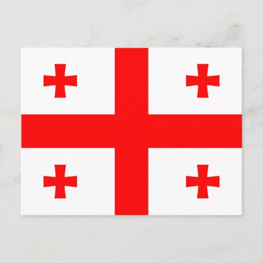 ジョージア国旗 ポストカード (正面)