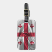 ジョージア国旗 ラゲッジタグ (正面縦)