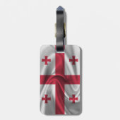 ジョージア国旗 ラゲッジタグ (裏面縦)