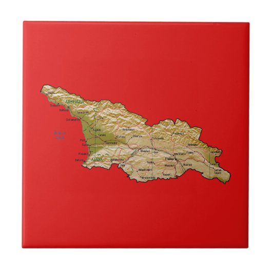 ジョージア地図タイル タイル (正面)