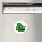 ジョージア地図州概要・写真文字 マグネット (インサイチュ (食洗機))