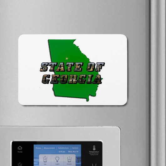 ジョージア地図州概要・写真文字 マグネット