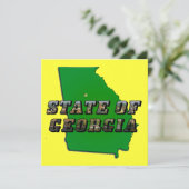 ジョージア地図州概要・写真文字 招待状 (スタンド正面)