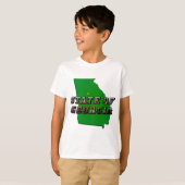 ジョージア地図州概要・写真文字 Tシャツ (正面フル)