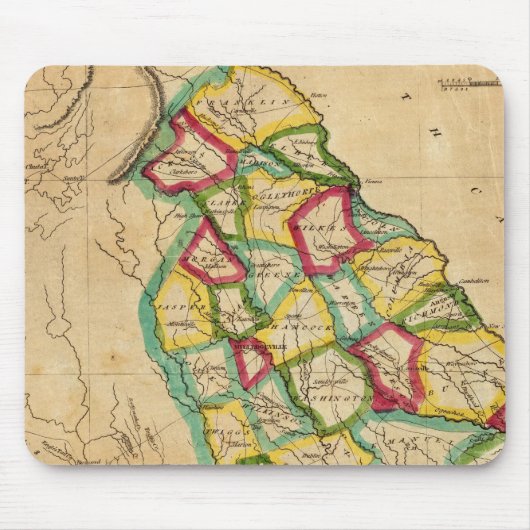 ジョージア地図 マウスパッド (正面)