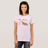 ジョージア地図+旗+タイトルTシャツ Tシャツ (正面フル)