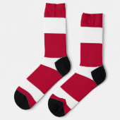 ジョージア地球に優し州旗を持つメンズクルーソックス ソックス (左)