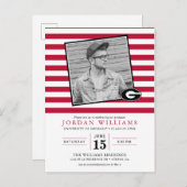 ジョージア大学の卒業発表 案内ポストカード (正面/裏面)