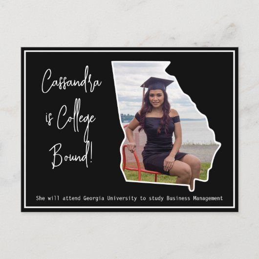 ジョージア大学大学院進学 ポストカード (正面)