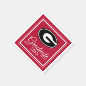 ジョージア大学 |卒業 スタンダードカクテルナプキン (角)