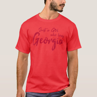 ジョージア好きな女の子  Tシャツ