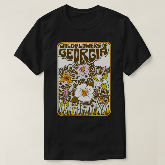 ジョージア山花 Tシャツ (デザイン正面)